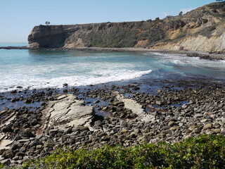 Abalone Cove in California Tidepool view of the Pacific Ocean