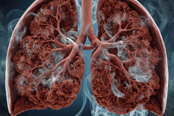 Lung and smoke bad habit and lung cancer issue