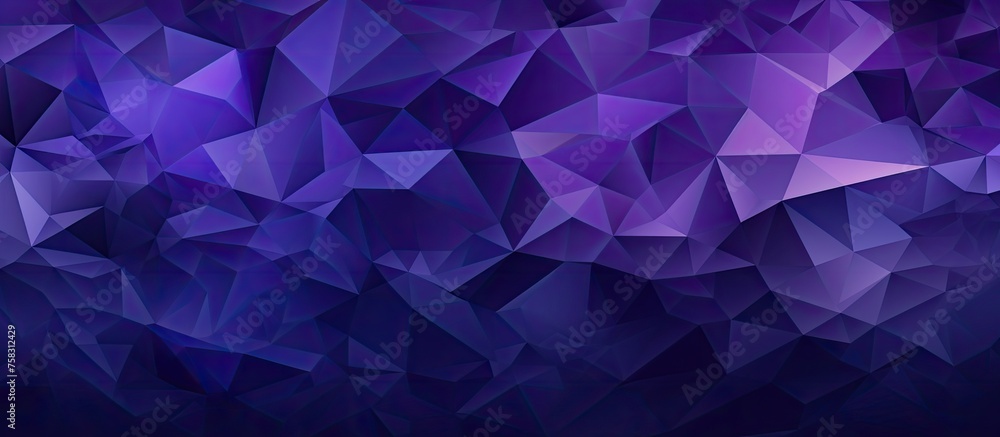 Aufkleber the purple background features a vibrant mix of violet, magenta, and electric blue triangles creatin