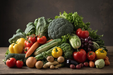Heap of various raw vegetables - 758312641