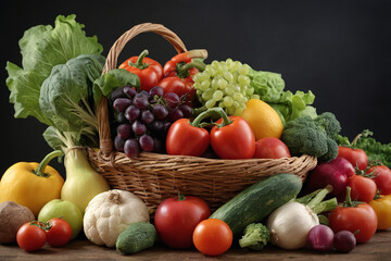 Heap of various raw vegetables - 758312688