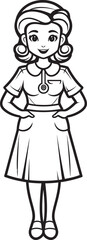 Obraz premium Radiant Health: Nurse Cap Vector Black Logo Icon Design for Wellness Clinics Healing Compass: Nurse Symbol Vector Black Logo Icon Design for Medical Navigation