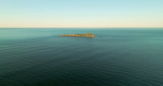 Isla de Izaro desde el aire