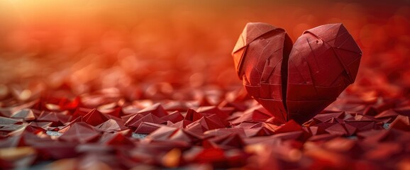 Fathers Day Concept White Origami Heart, Background Images , Hd Wallpapers