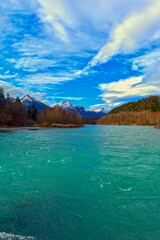 Der Lech vor Füssen (Bayern)