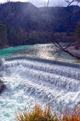 Der Lechfall vor Füssen (Bayern)