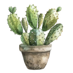 Watercolor Succulent Cactus
- 758320659