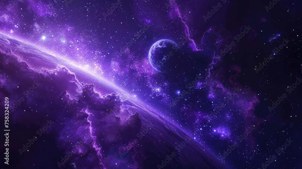 Poster A breathtaking view of the earth from space. Perfect for science and astronomy projects