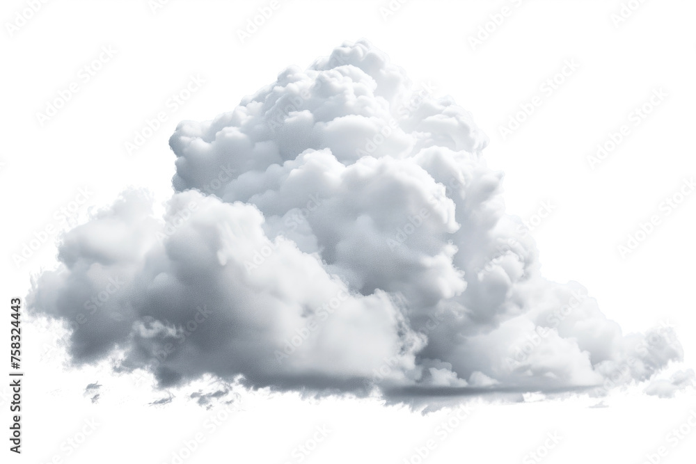 Poster a plane soaring through a sky filled with fluffy clouds. suitable for travel and aviation concepts