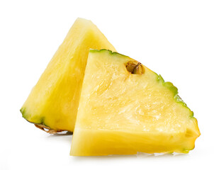fresh juicy pineapple pieces