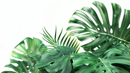 Close-up shot of a bunch of green leaves, perfect for nature backgrounds