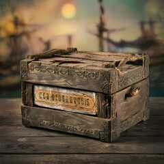 old wooden box