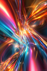 Vertical A Mesmerizing 3D Abstract Multicolor Visualization.