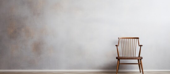 Wooden chair on white background  - obrazy, fototapety, plakaty