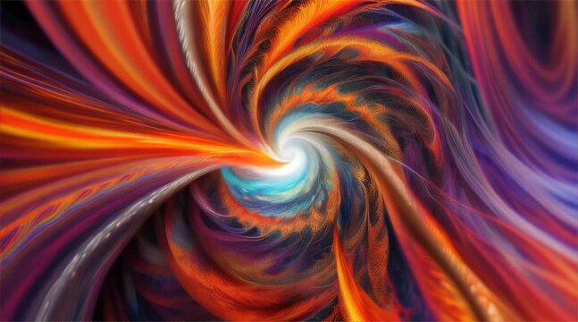 Swirl of vibrant colors creating dynamic and energetic vortex