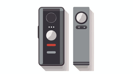 Flat icon A voice recorder with a play and record b