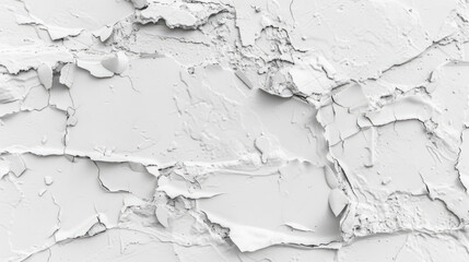 A close-up shot of a white wall with peeling paint. Ideal for background or texture use