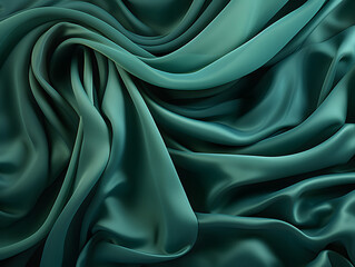 Obraz premium green silk seamless fabric