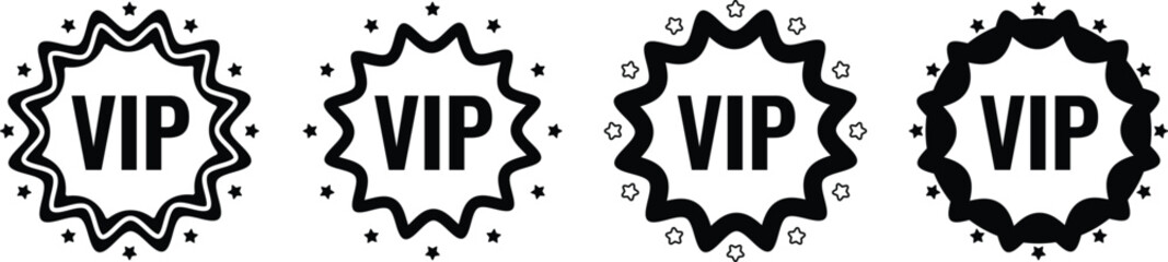 Very important person sign. Vector Illustration.