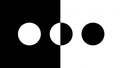 geometric transition mask, rectangle and circle animation