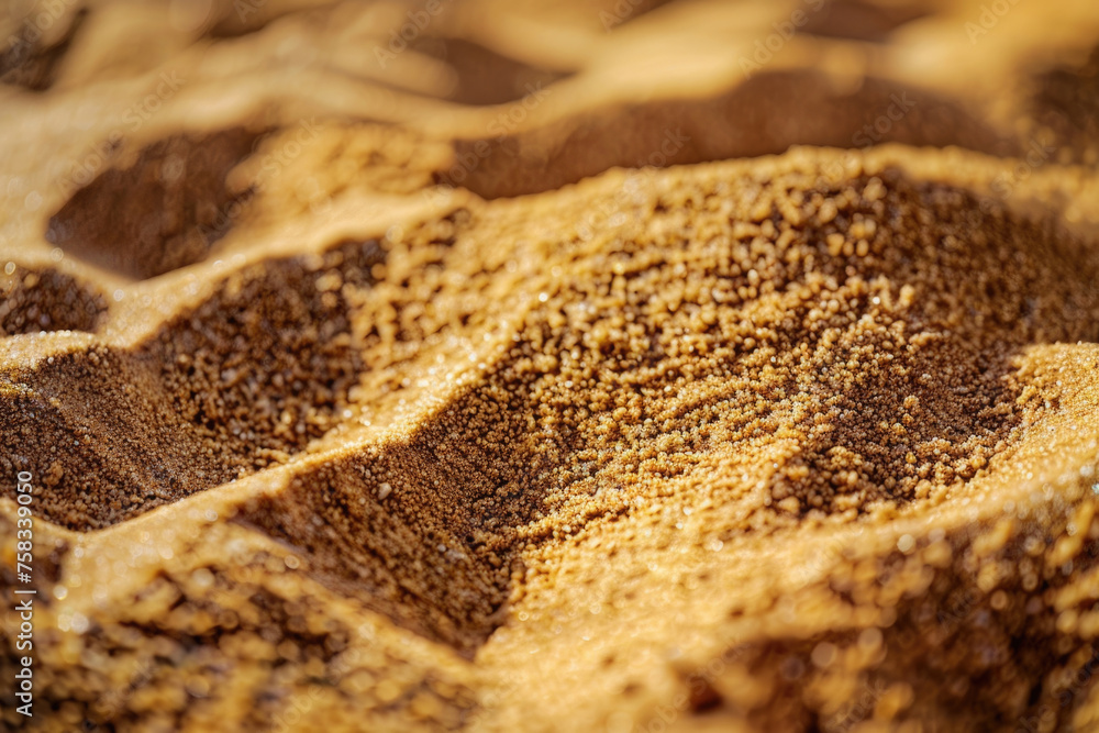 Poster close up of sand in a bowl, suitable for various design projects
