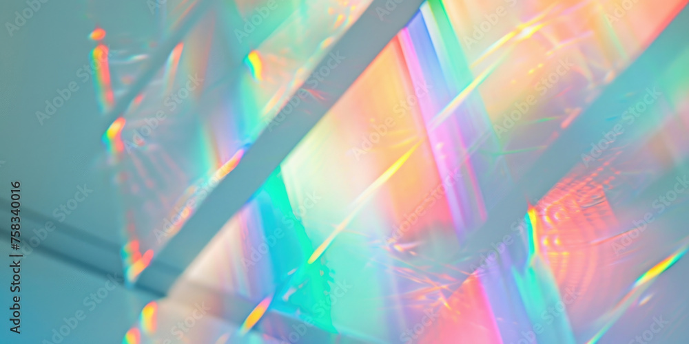 Poster A vibrant close up of a colorful light. Suitable for various design projects