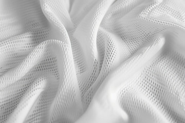 Close-up view of a bed with a white sheet. Suitable for home decor or interior design concepts