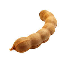 Fresh tamarind fruit isolated on Transparent background.