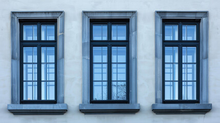 Side view of windows on building, ideal for architectural projects