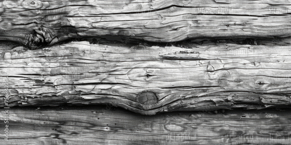 Poster a simple black and white photo of a piece of wood. suitable for various design projects