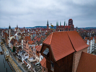 view of the old town Gdańsk