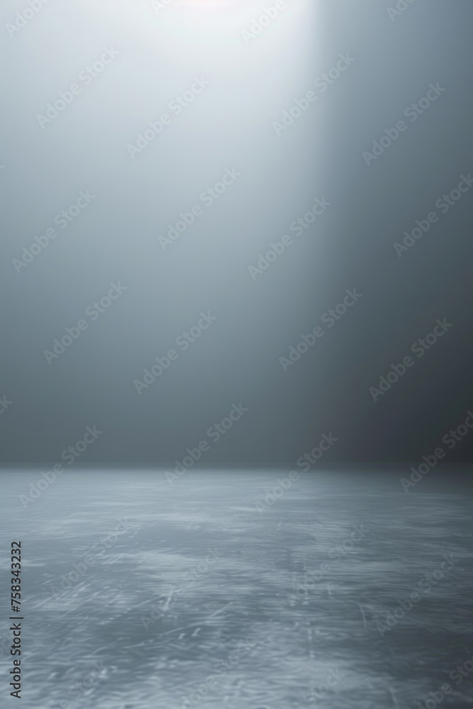 Poster A dark and foggy room with a soft light shining through the window. Suitable for various interior design themes