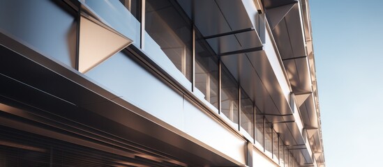 Corner Building Architecture Office Detail 