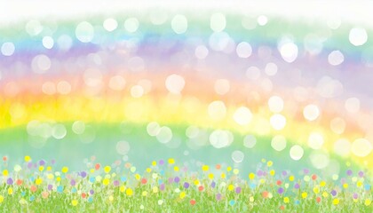 Fototapeta premium Sparkling rainbow illustration background