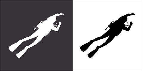 IIlustration Vector graphics of Diving icon