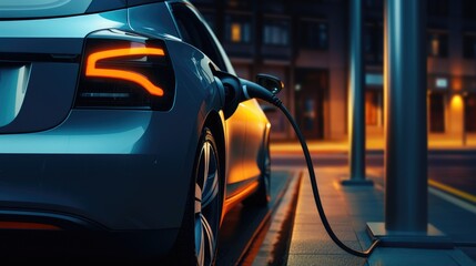 energizing sustainability: the electric green and eco-friendly car revolution, showcasing efficient battery charging and embracing eco-conscious driving for a greener and cleaner automotive future