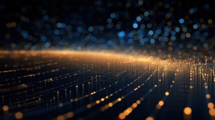 Abstract background representing data particles in a technological environment, each particle conveying a unique piece of information