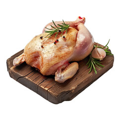 AI Generated Image - Butcher Shop - Whole Frozen Chicken with Transparent Background