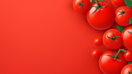 tomatoes on a vine background