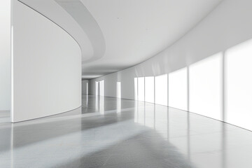 A white clean soft looking modern interior