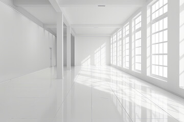 Obraz premium A white clean soft looking modern interior