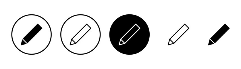 Pencil icon vector isolated on white background. Pencil vector icon