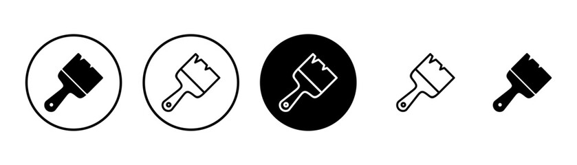 Paint icon vector isolated on white background. Paint brush vector icon. Paint roller icon