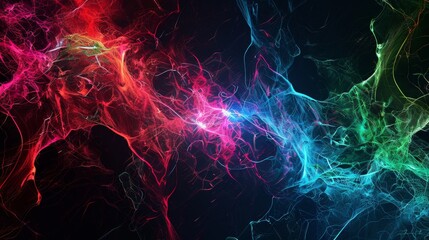 abstract glowing fracture network technology background