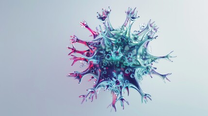 abstract antibody structure on white background