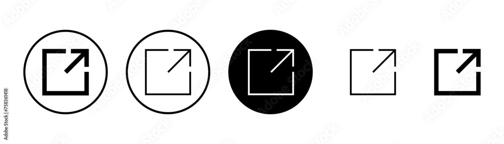 Aufkleber link icon vector isolated on white background. link vector icon. external link symbol vector icon. h