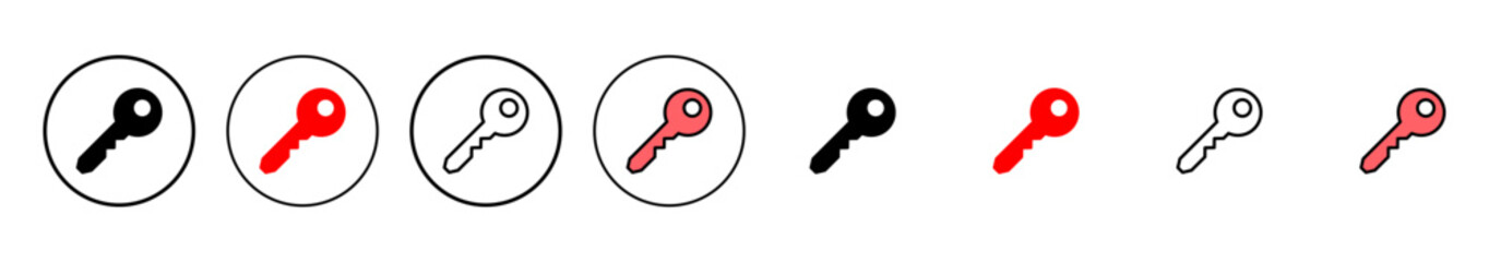 Key icon vector illustration. Key sign and symbol.