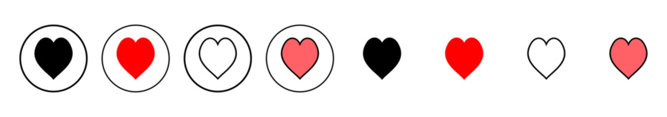 Love icon vector illustration. Heart sign and symbol. Like icon vector.