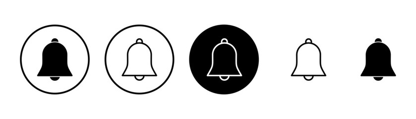 Bell Icon vector isolated on white background. Notification symbol. Bell vector icon
