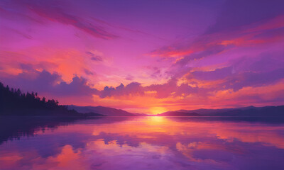 Obraz premium Sky night stars and moon, islamic night,sunset